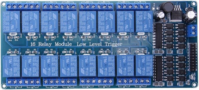 16-Channel 5V Relay Module for PIC ARM AVR DSP Arduino