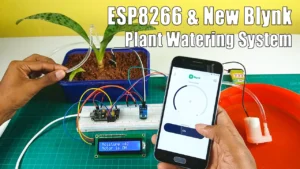 plant watering system with the Nodemcu ESP8266 board and the new Blynk update