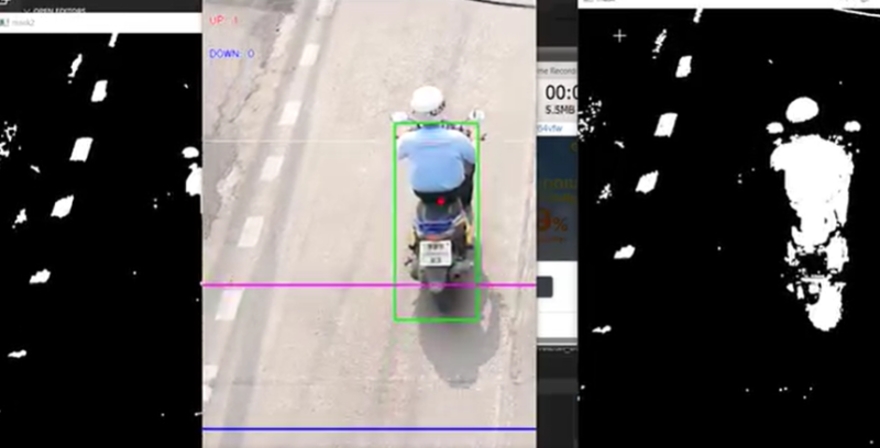 นับยานพาหนะ ด้วย python+opencv+yolov3 Count vehicles with python+opencv+yolov3