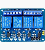 4 Channel Relay Module 5V, 10A สำหรับควบคุมอุปกรณ์ไฟฟ้า